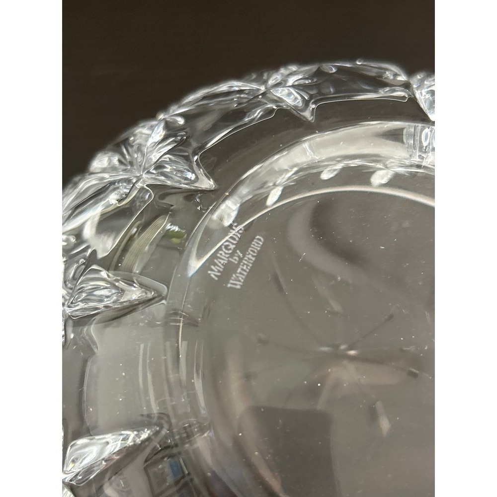 Marquis by Waterford Sparkle 9' Crystal Bowl Cut Glass Decorative Centerpiece - Picture 5 of 5